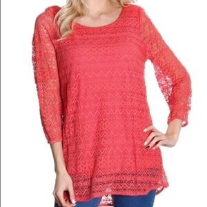 RACHEL Kate collection, coral top